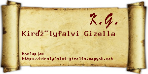 Királyfalvi Gizella névjegykártya