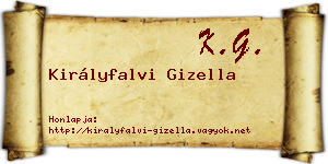 Királyfalvi Gizella névjegykártya